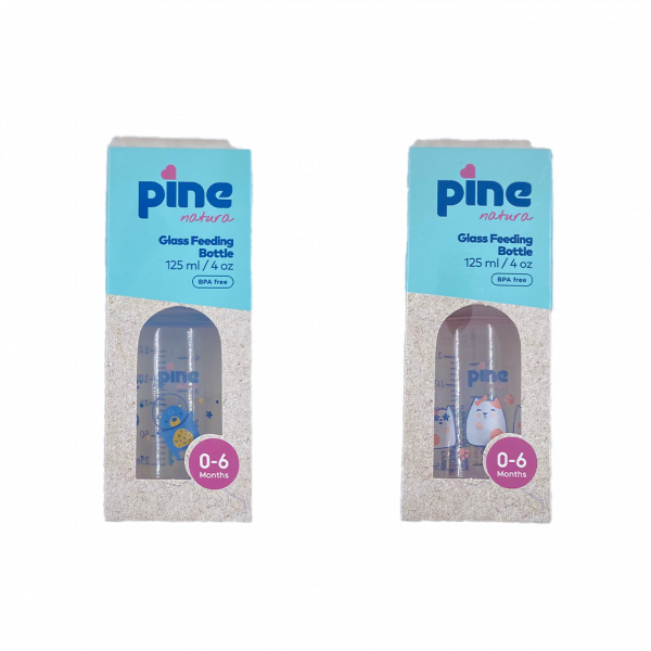 Pine Natura Glass Feeding Bottle