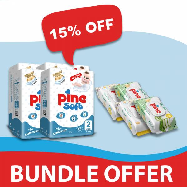 Pine Soft Diapers + Wet Wipes Bundle Offer
